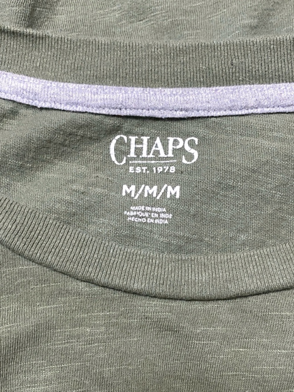 Men’s Chaps Short Sleeve Graphic Crewneck Tee in Green & Orange Size Medium - Picture 2 of 6